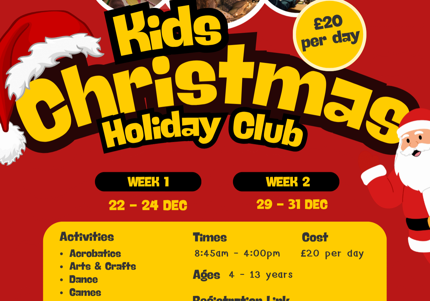 Christmas Holiday Club Flyer